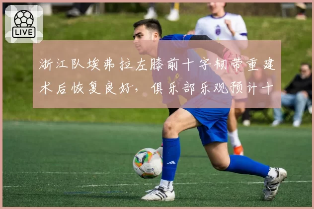 浙江队埃弗拉左膝前十字韧带重建术后恢复良好，俱乐部乐观预计十月回归
