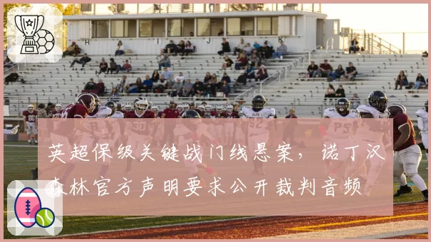 英超保级关键战门线悬案,诺丁汉森林官方声明要求公开裁判音频